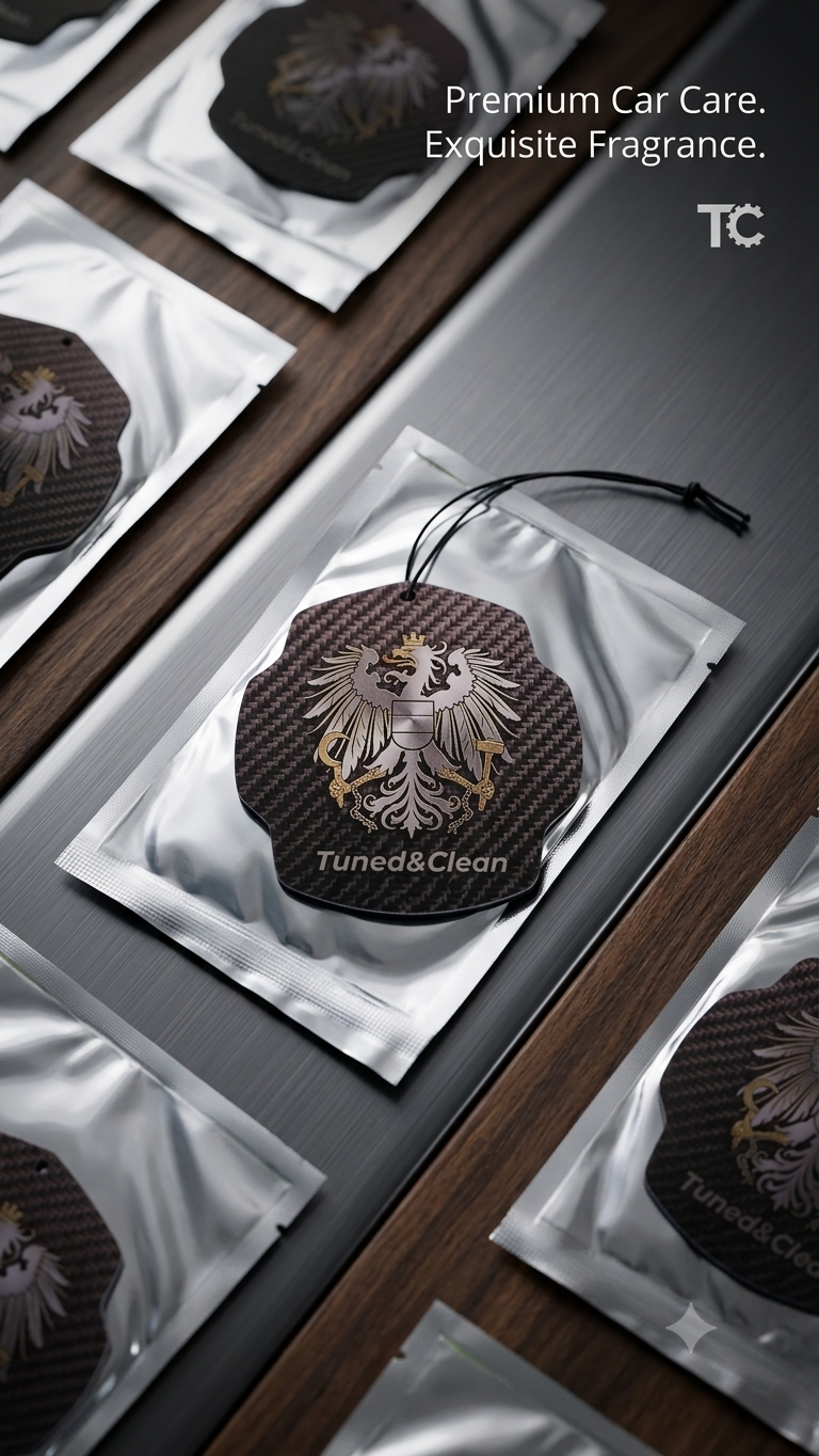 TUNED&CLEAN Premium Duftanhänger – Carbon Edition