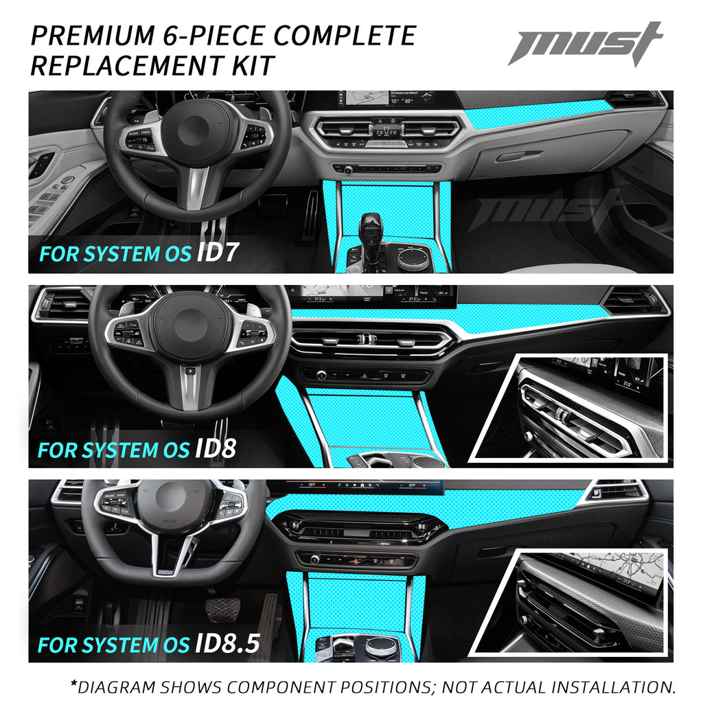 Echtcarbon Interieur-Verkleidung für BMW 3er (G20 / G20 LCI)
