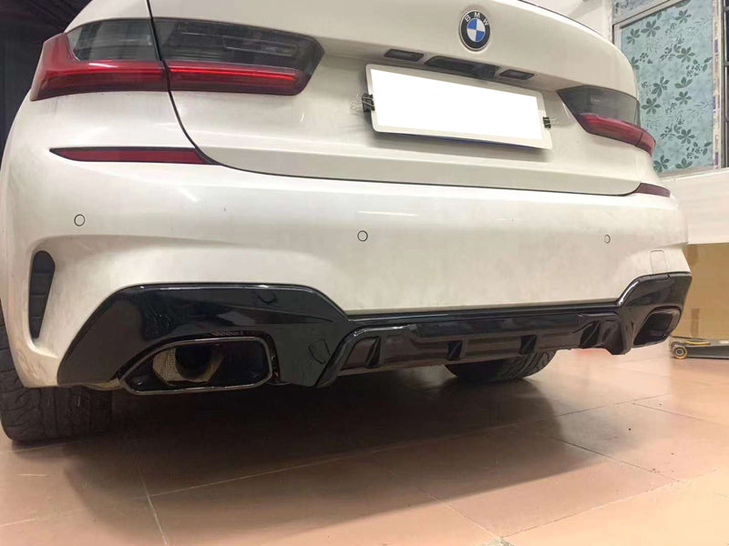 Performance Carbon Heckdiffusor inkl. Auspuffblenden für BMW 3er G20 (Baujahr 2019–2023)