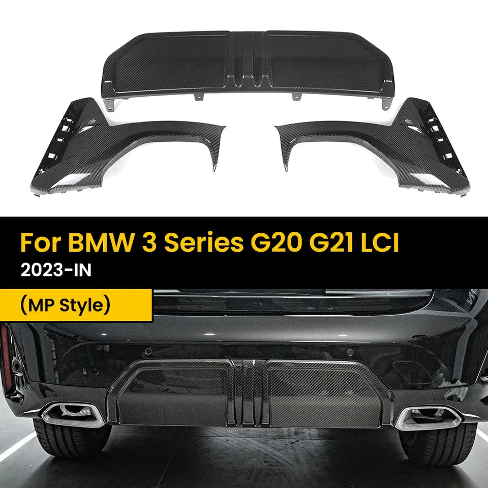 Premium Dry Carbon Heckdiffusor für BMW 3er G20 LCI (Facelift) – Schlicht & Ultra-Leicht